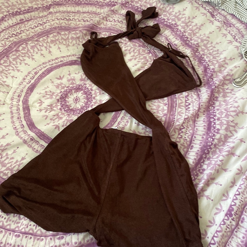 Cross cross romper